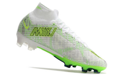 Nike Air Zoom Mercurial Superfly 9 Elite FG High-Tops Football Boots - White/Green