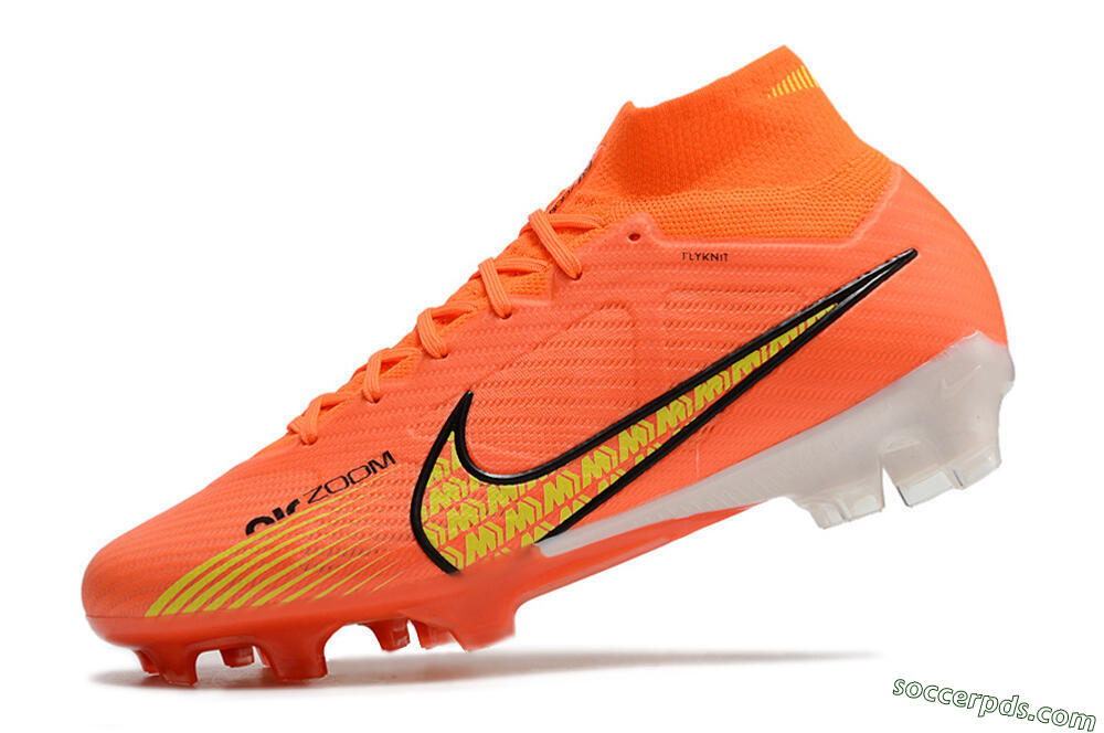 Nike Air Zoom Mercurial Superfly 9 Elite FG High-Tops Football Boots - Orange/Yellow 5