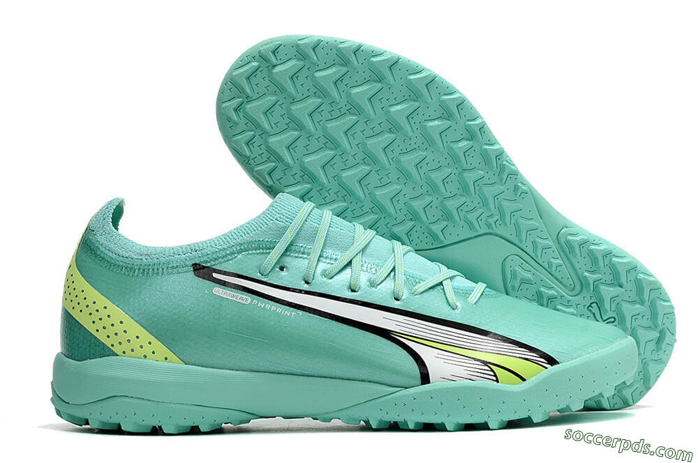 Puma Ultra Ultimate TF Low-Tops Football Shoes - Blue/Yellow/Silver 1