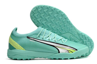 Puma Ultra Ultimate TF Low-Tops Football Shoes - Blue/Yellow/Silver