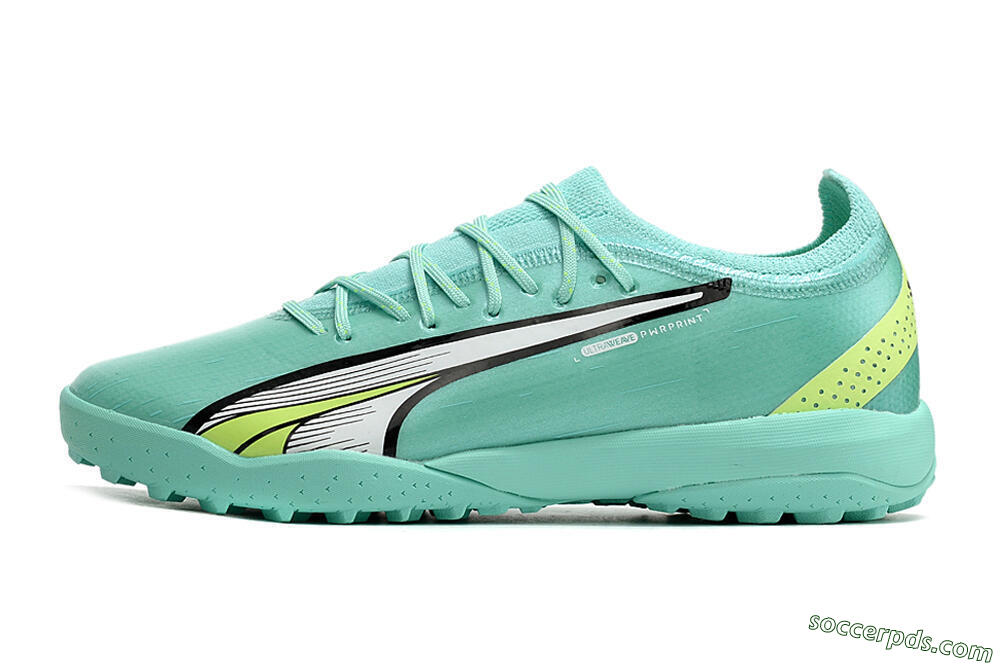 Puma Ultra Ultimate TF Low-Tops Football Shoes - Blue/Yellow/Silver 2