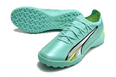 Puma Ultra Ultimate TF Low-Tops Football Shoes - Blue/Yellow/Silver
