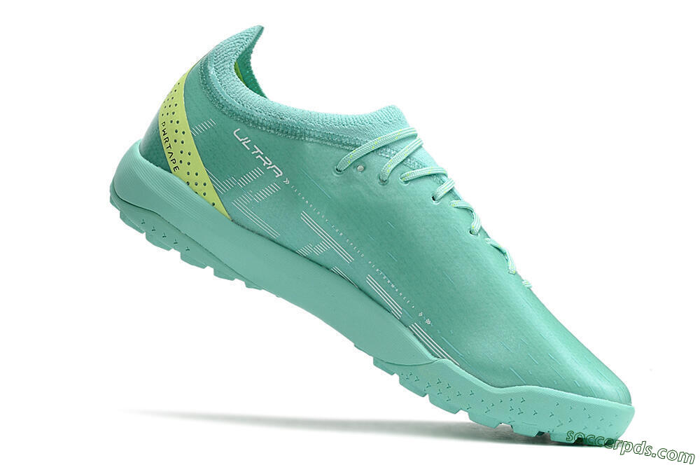 Puma Ultra Ultimate TF Low-Tops Football Shoes - Blue/Yellow/Silver 4
