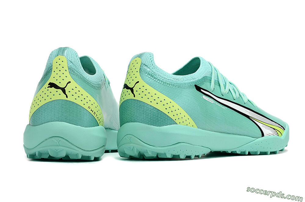Puma Ultra Ultimate TF Low-Tops Football Shoes - Blue/Yellow/Silver 6