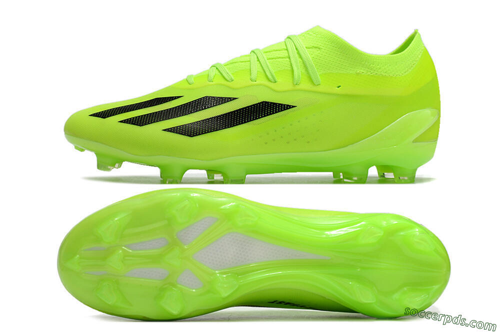 Adidas X Crazyfast.1 FG Low-Tops Football Boots - Green/Black 0