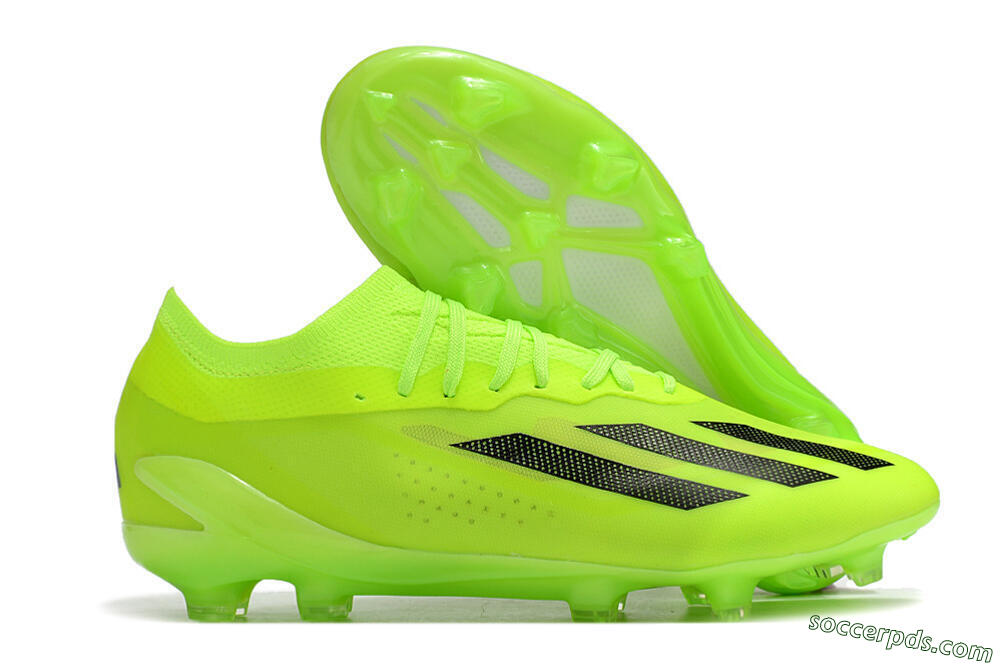 Adidas X Crazyfast.1 FG Low-Tops Football Boots - Green/Black 1