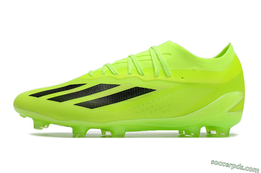 Adidas X Crazyfast.1 FG Low-Tops Football Boots - Green/Black 2