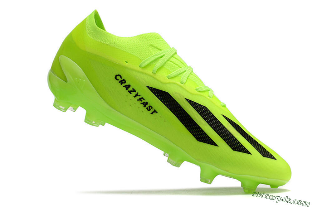 Adidas X Crazyfast.1 FG Low-Tops Football Boots - Green/Black 4