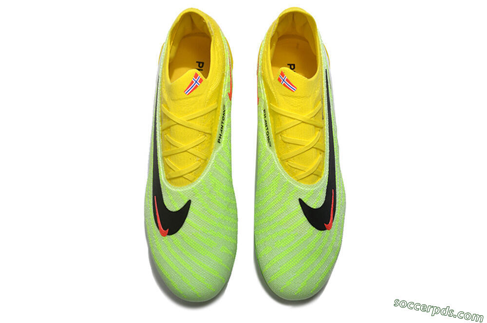 Nike Phantom GX Elite FG Low-Tops Football Boots - Yellow/Green/Black/Red 4