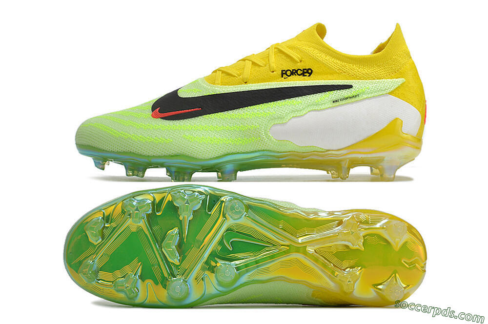 Nike Phantom GX Elite FG Low-Tops Football Boots - Yellow/Green/Black/Red 0