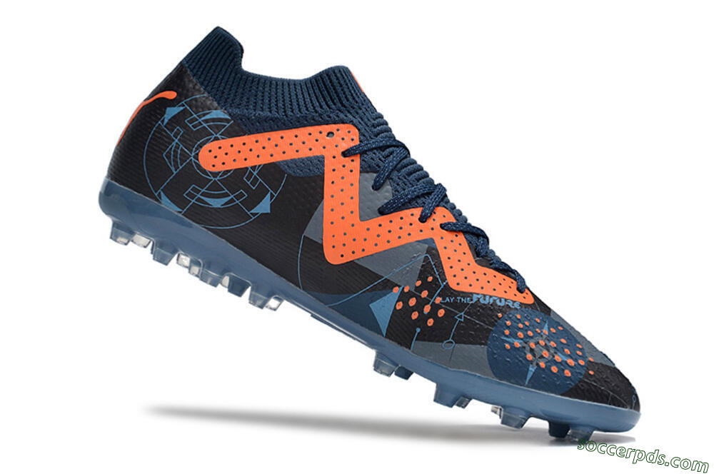 Puma Future Ultimate MG Low-Tops Football Boots - Blue/Orange/Blue 4
