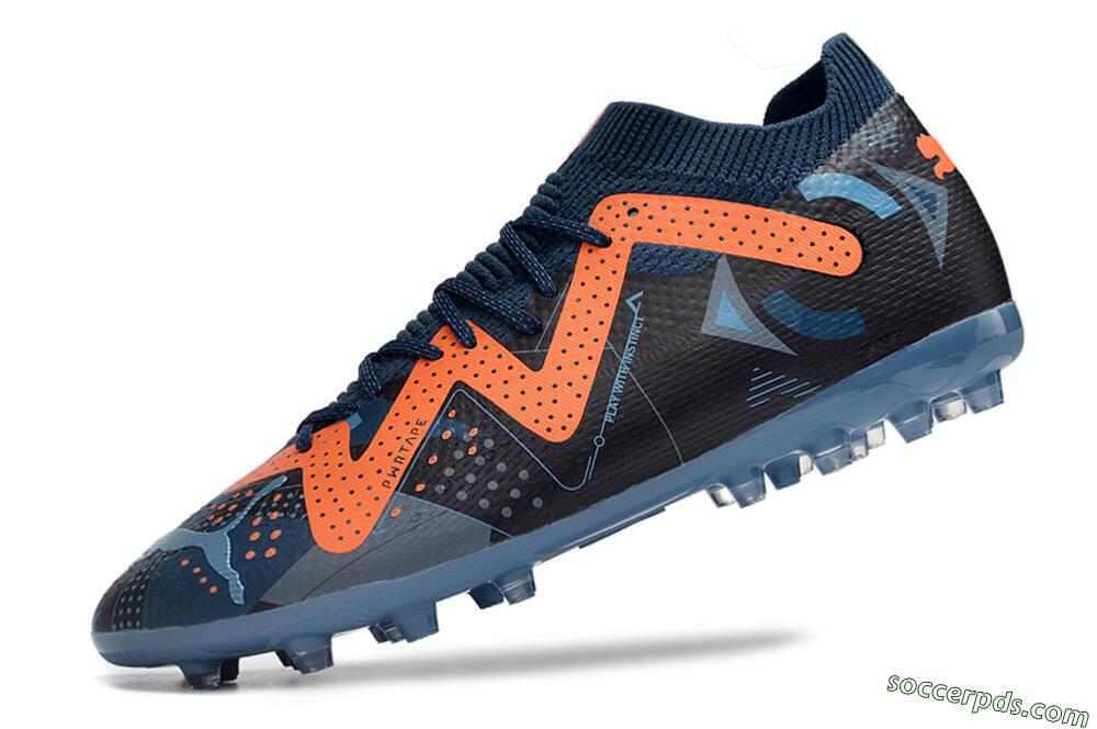 Puma Future Ultimate MG Low-Tops Football Boots - Blue/Orange/Blue 5