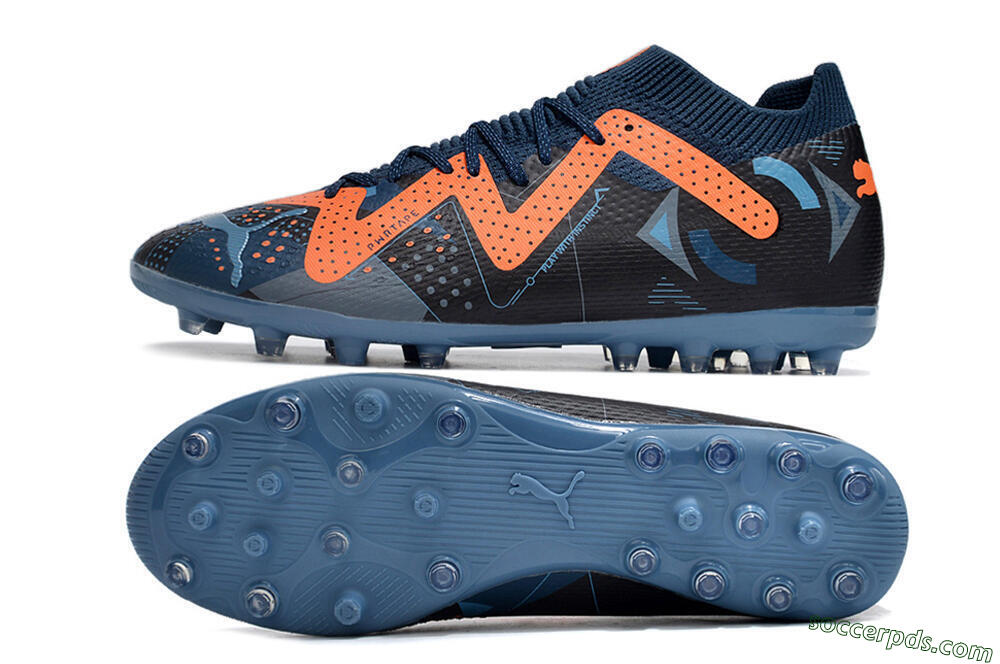 Puma Future Ultimate MG Low-Tops Football Boots - Blue/Orange/Blue 0