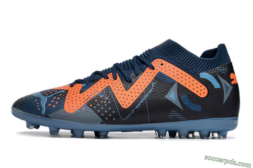 Puma Future Ultimate MG Low-Tops Football Boots - Blue/Orange/Blue 2