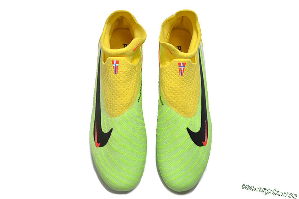 Nike Phantom GX Elite DF FG High-Tops Football Boots - Yellow/Green/Black/Red 4