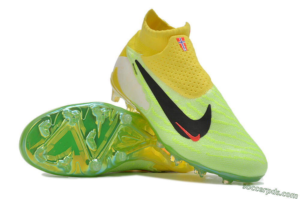 Nike Phantom GX Elite DF FG High-Tops Football Boots - Yellow/Green/Black/Red 3