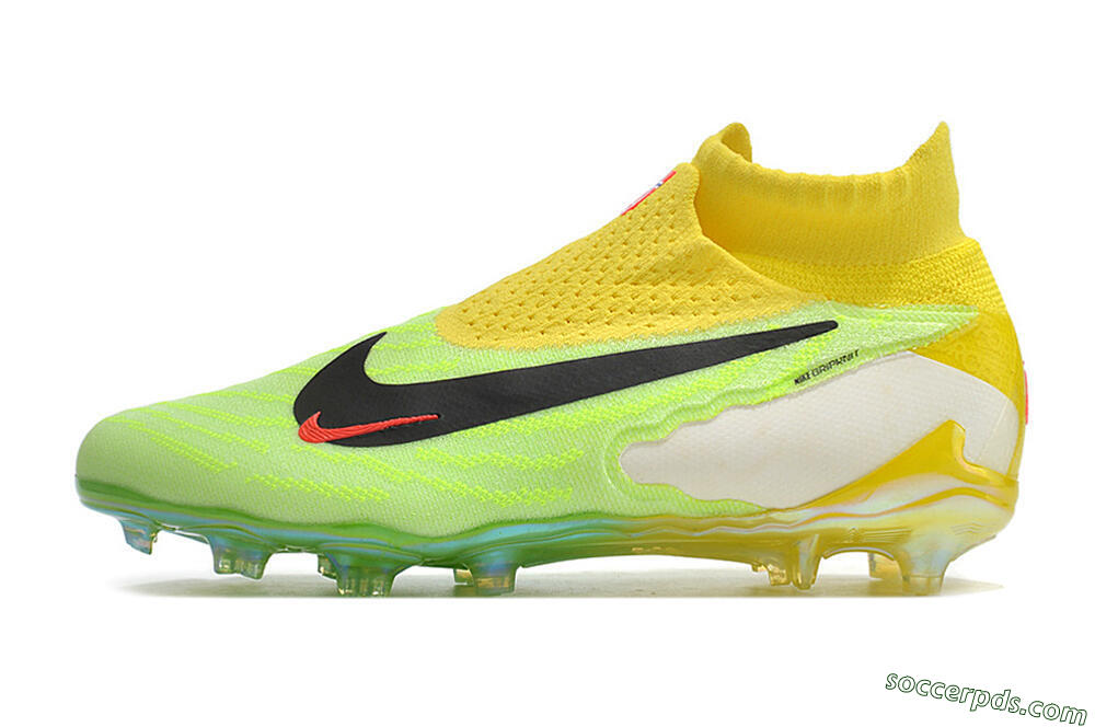 Nike Phantom GX Elite DF FG High-Tops Football Boots - Yellow/Green/Black/Red 2