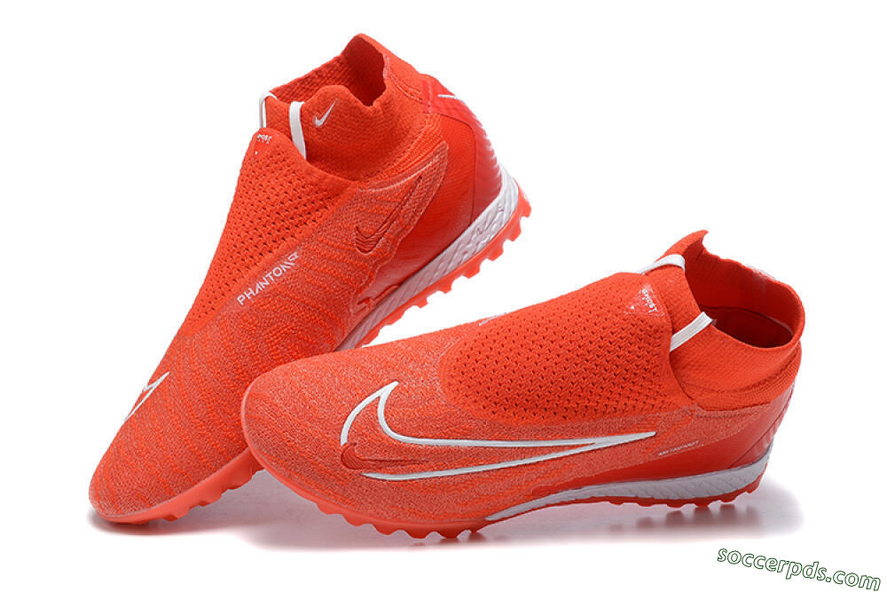 Nike Phantom GX Elite DF TF High-Tops Football Shoes - Red/White 5