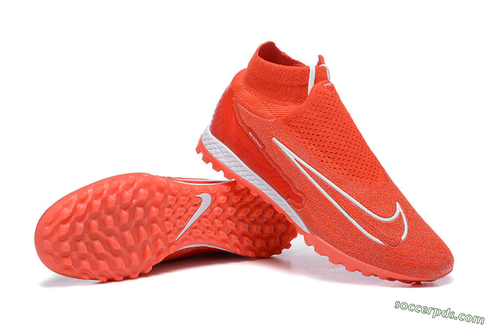 Nike Phantom GX Elite DF TF High-Tops Football Shoes - Red/White 4