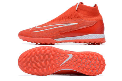 Nike Phantom GX Elite DF TF High-Tops Football Shoes - Red/White