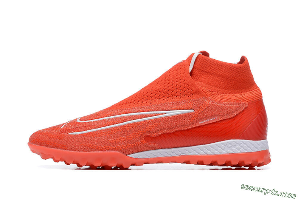 Nike Phantom GX Elite DF TF High-Tops Football Shoes - Red/White 2