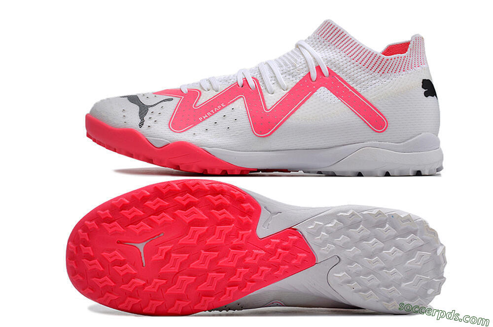 Puma Future Ultimate TF Low-Tops Football Shoes - White/Red/Black 0