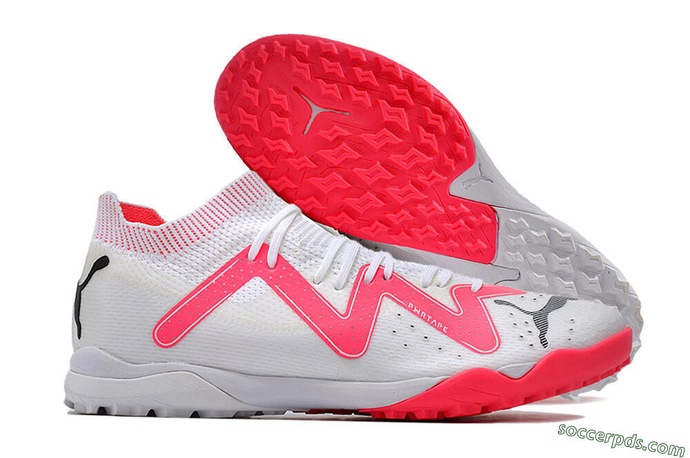 Puma Future Ultimate TF Low-Tops Football Shoes - White/Red/Black 1