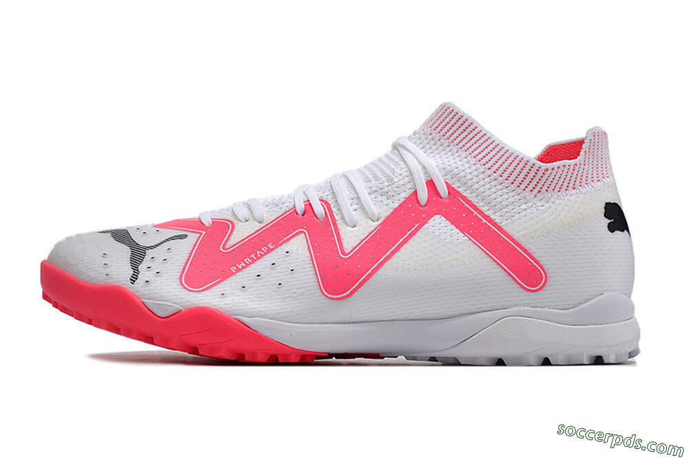 Puma Future Ultimate TF Low-Tops Football Shoes - White/Red/Black 2