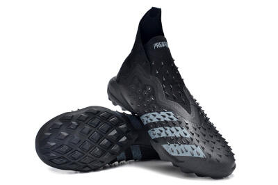Adidas Predator Freak+ TF High-Tops Football Shoes - Black/Silver