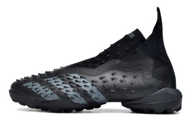 Adidas Predator Freak+ TF High-Tops Football Shoes - Black/Silver