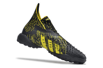 Adidas Predator Freak+ TF High-Tops Football Shoes - Black/Yellow