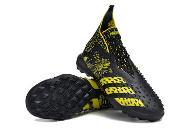 Adidas Predator Freak+ TF High-Tops Football Shoes - Black/Yellow