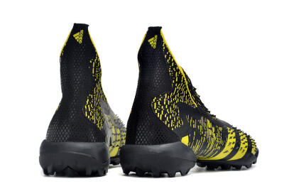 Adidas Predator Freak+ TF High-Tops Football Shoes - Black/Yellow
