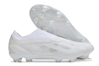 Adidas X Crazyfast+ LL FG Low-Tops Football Boots - White/White/White