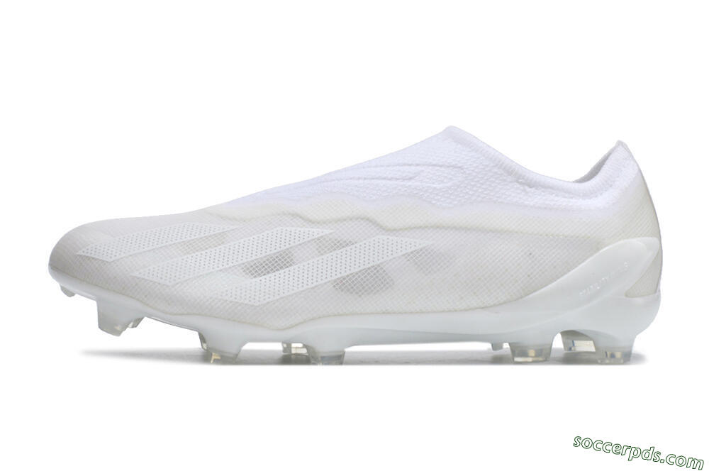 Adidas X Crazyfast+ LL FG Low-Tops Football Boots - White/White/White 2