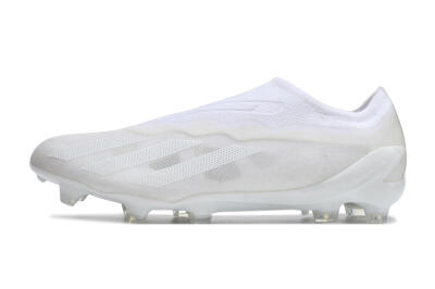 Adidas X Crazyfast+ LL FG Low-Tops Football Boots - White/White/White
