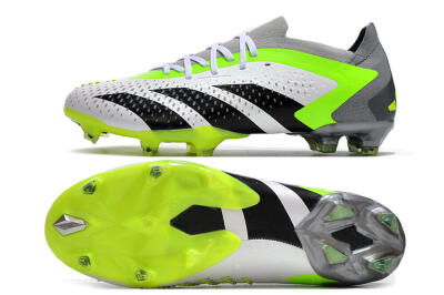 Adidas Predator Accuracy.1 FG Low-Tops Football Boots - White/Black/Green/Grey