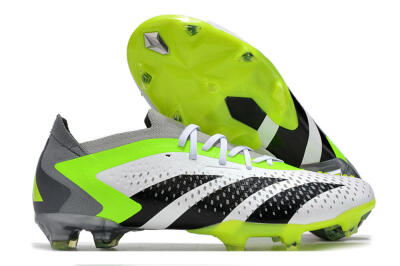Adidas Predator Accuracy.1 FG Low-Tops Football Boots - White/Black/Green/Grey