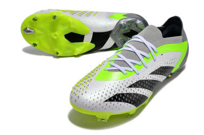 Adidas Predator Accuracy.1 FG Low-Tops Football Boots - White/Black/Green/Grey