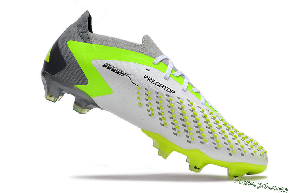 Adidas Predator Accuracy.1 FG Low-Tops Football Boots - White/Black/Green/Grey 4