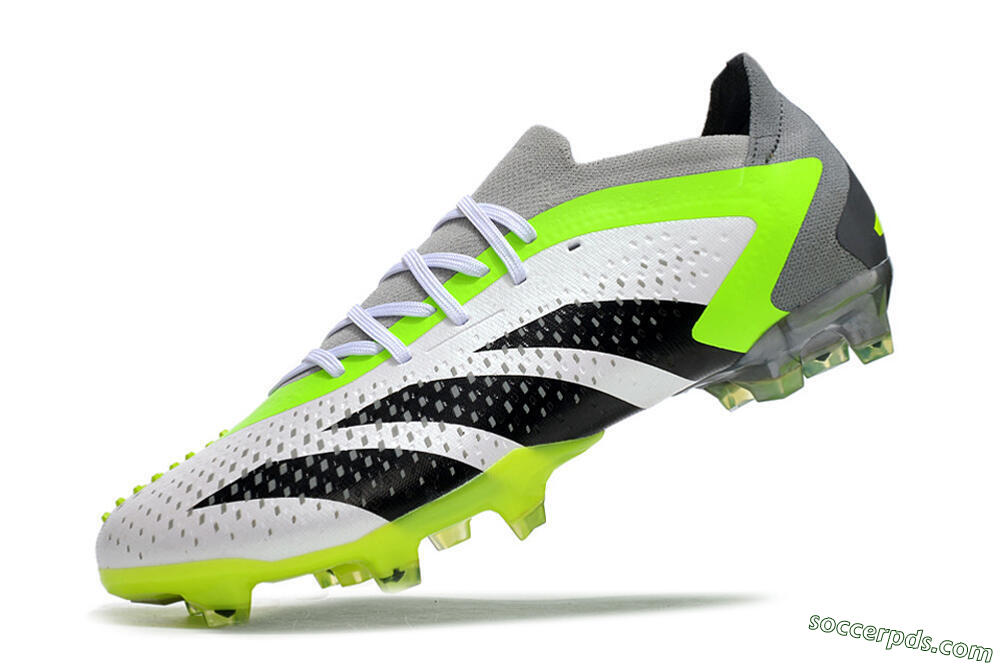 Adidas Predator Accuracy.1 FG Low-Tops Football Boots - White/Black/Green/Grey 5