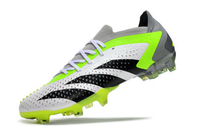 Adidas Predator Accuracy.1 FG Low-Tops Football Boots - White/Black/Green/Grey