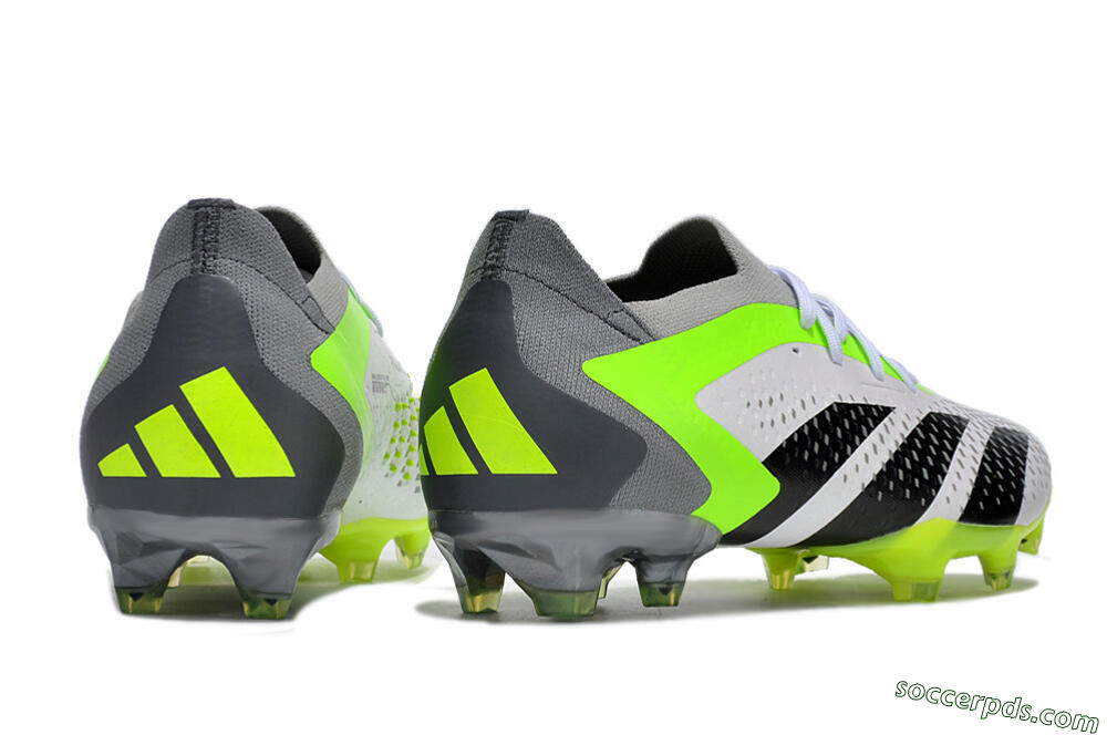 Adidas Predator Accuracy.1 FG Low-Tops Football Boots - White/Black/Green/Grey 6