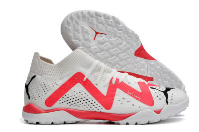 Puma Future X Powercat Tokyo Match TF Low-Tops Football Shoes - White/Red/Black