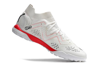 Puma Future X Powercat Tokyo Match TF Low-Tops Football Shoes - White/Red/Black