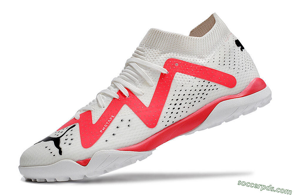 Puma Future X Powercat Tokyo Match TF Low-Tops Football Shoes - White/Red/Black 5