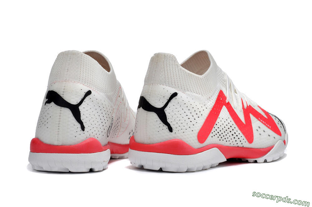Puma Future X Powercat Tokyo Match TF Low-Tops Football Shoes - White/Red/Black 6
