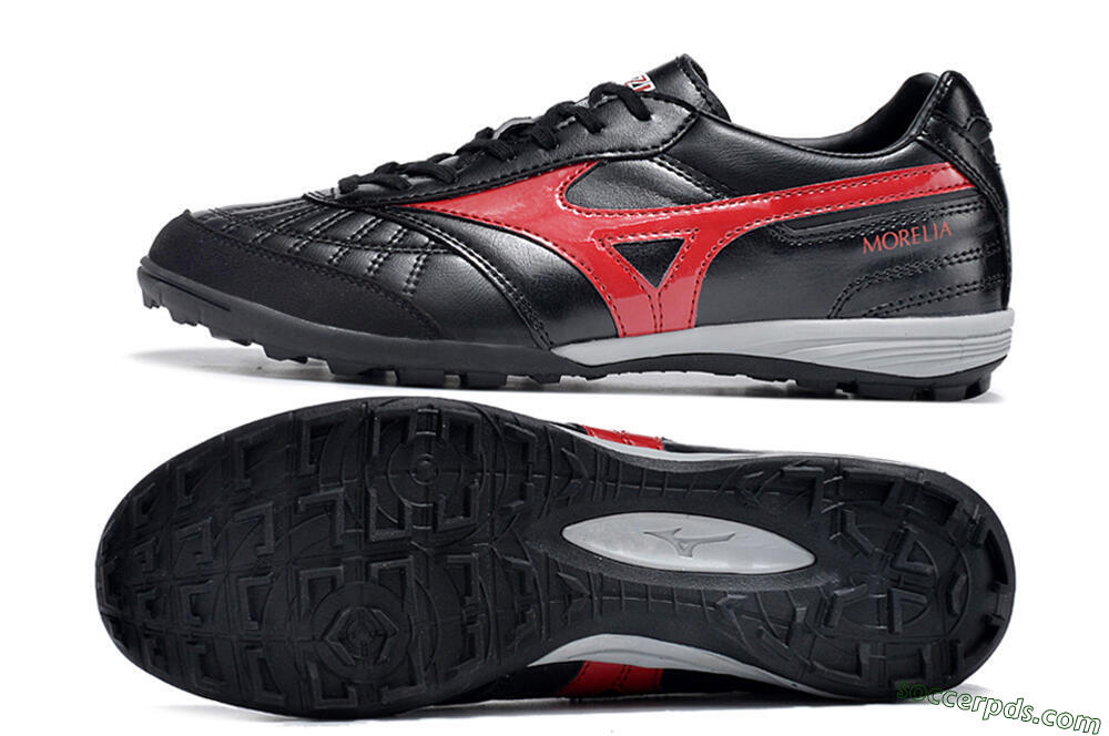 Mizuno Morelia Sala Japn TF Low-Tops Football Shoes - Black/Red/White 0