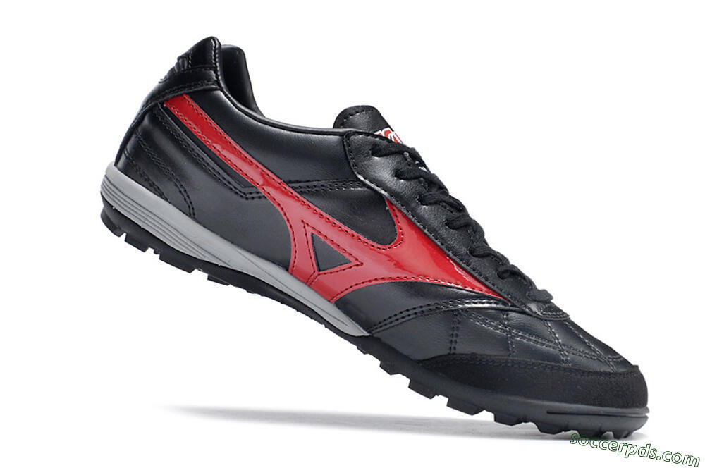 Mizuno Morelia Sala Japn TF Low-Tops Football Shoes - Black/Red/White 4