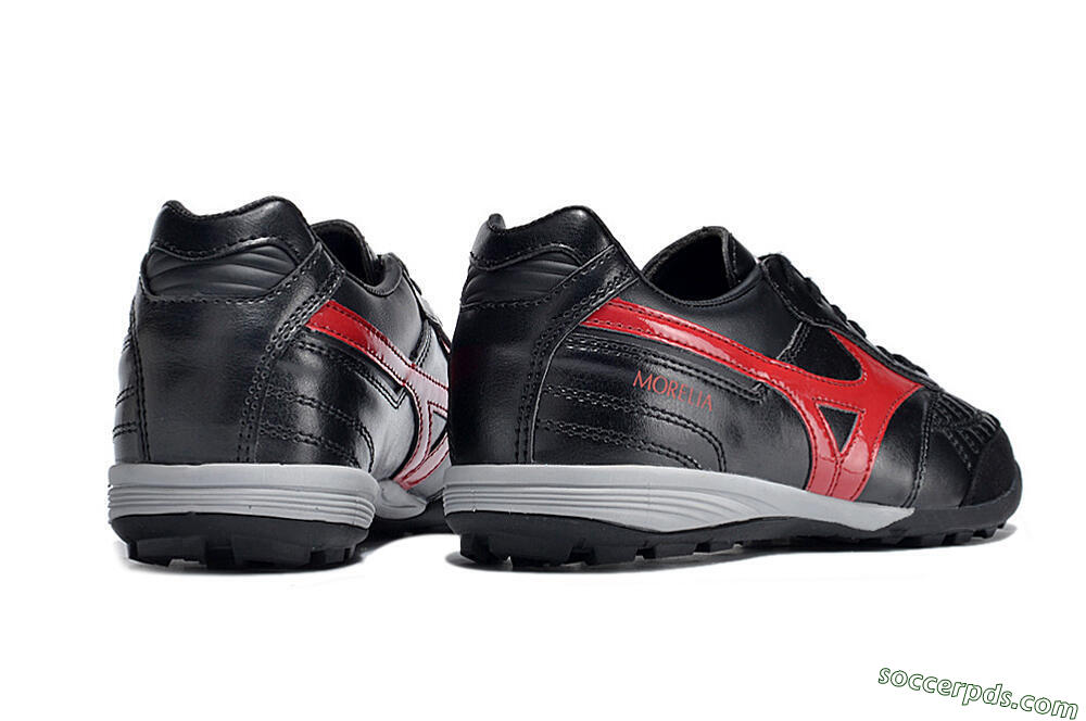 Mizuno Morelia Sala Japn TF Low-Tops Football Shoes - Black/Red/White 6